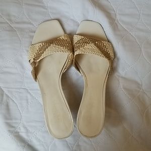 Franco Sarto Woven Leather Sandal